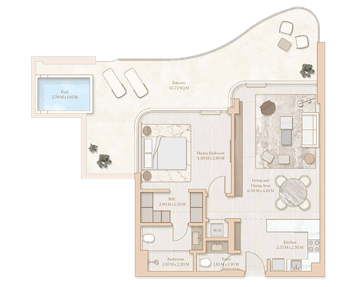 Жилой комплекс Esmé Beach Residences, Дубай | Роскошные резиденции на побережье Дубайских островов