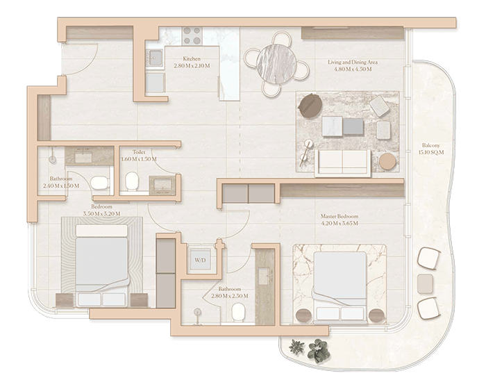 Жилой комплекс Esmé Beach Residences, Дубай | Роскошные резиденции на побережье Дубайских островов